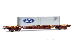 Electrotren HE6102 - H0 - Containerwagen Ford, RENFE, Ep. IV